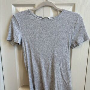 H&M Light Gray Short Sleeve Tee